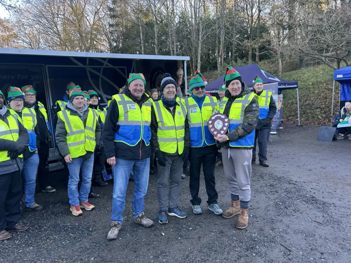 Members of Wythall Lodge at the Mind Winners charity event